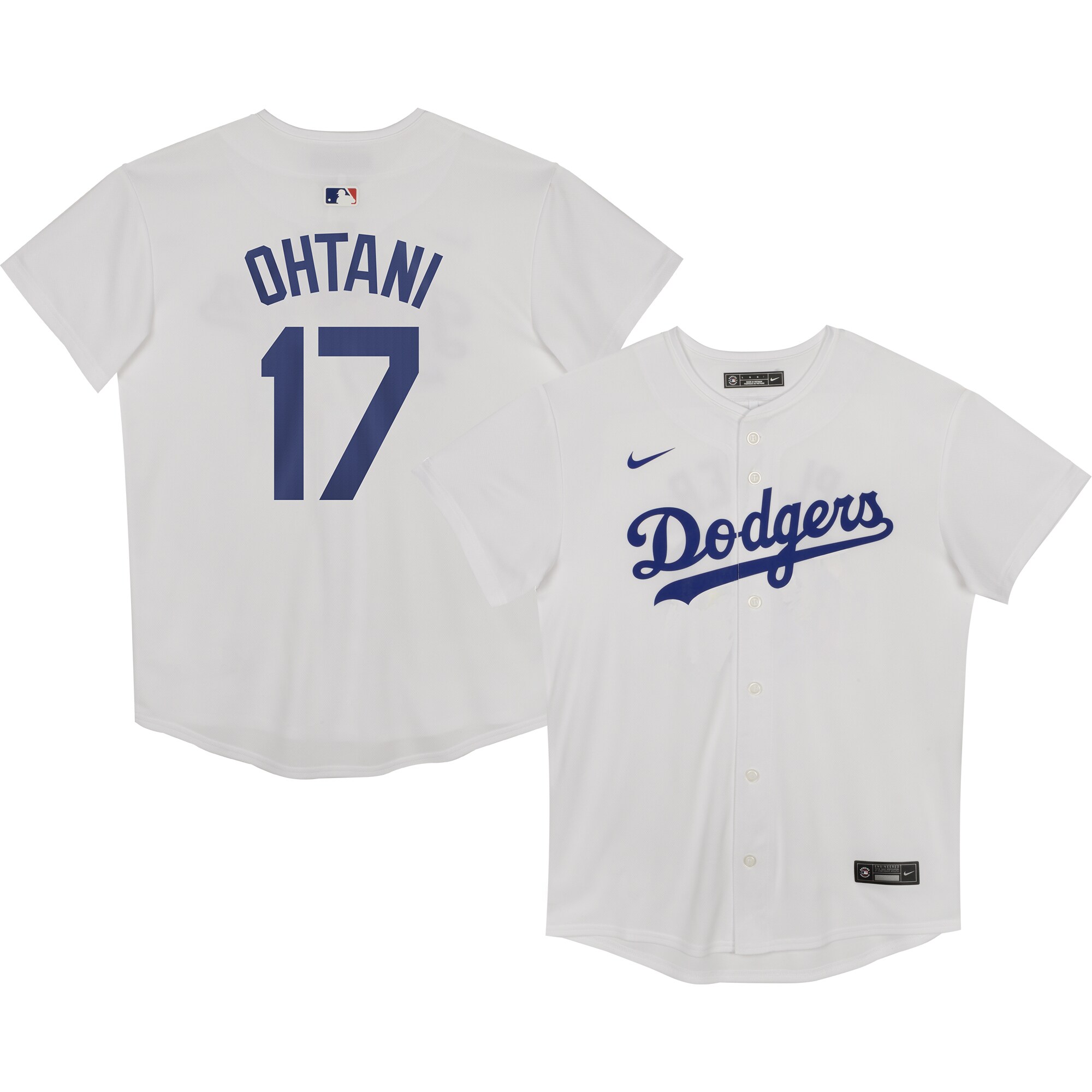 Shohei Ohtani Los Angeles Dodgers Preschool Home Game Player Baseball Jersey - White
