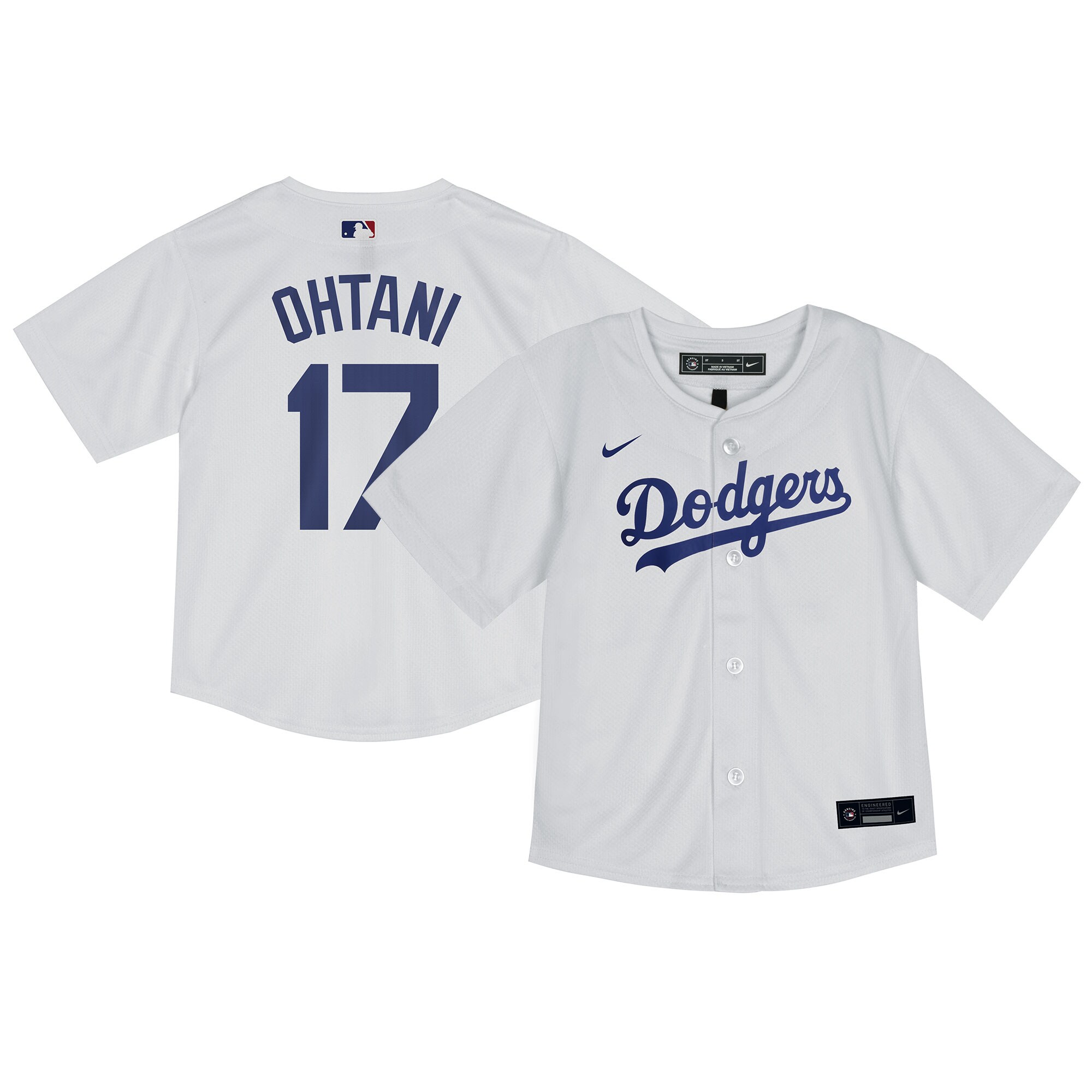 Shohei Ohtani Los Angeles Dodgers Toddler Home Game Player Baseball Jersey - White