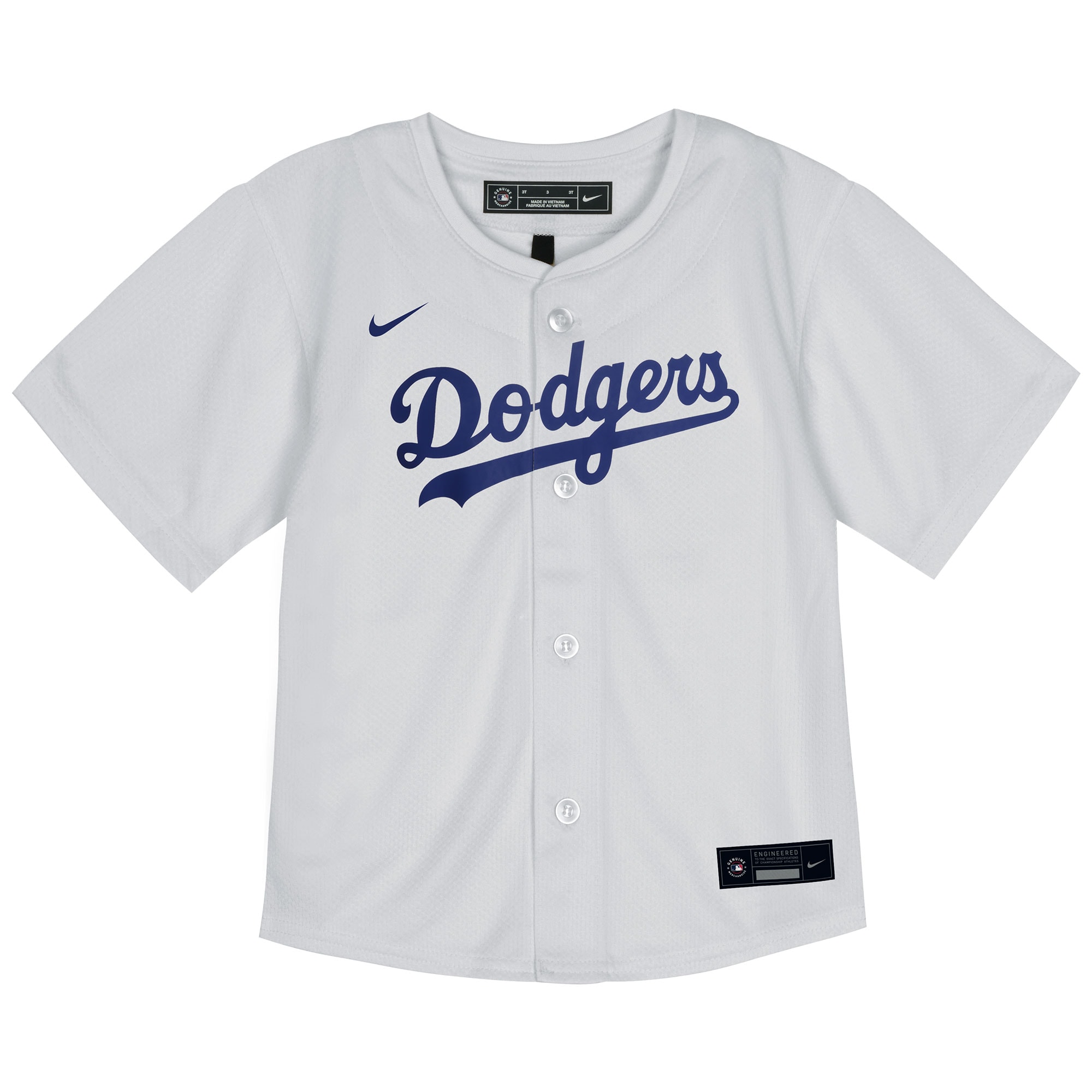 Alternative view of Shohei Ohtani Los Angeles Dodgers Toddler Home Game Player Baseball Jersey - White