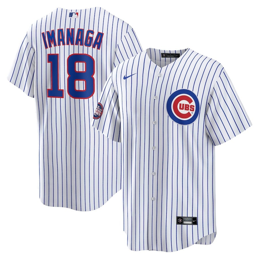 Shōta Imanaga 18 Chicago Cubs 2025 MLB World Tour: Tokyo Series Home Player Men Baseball Jersey - White