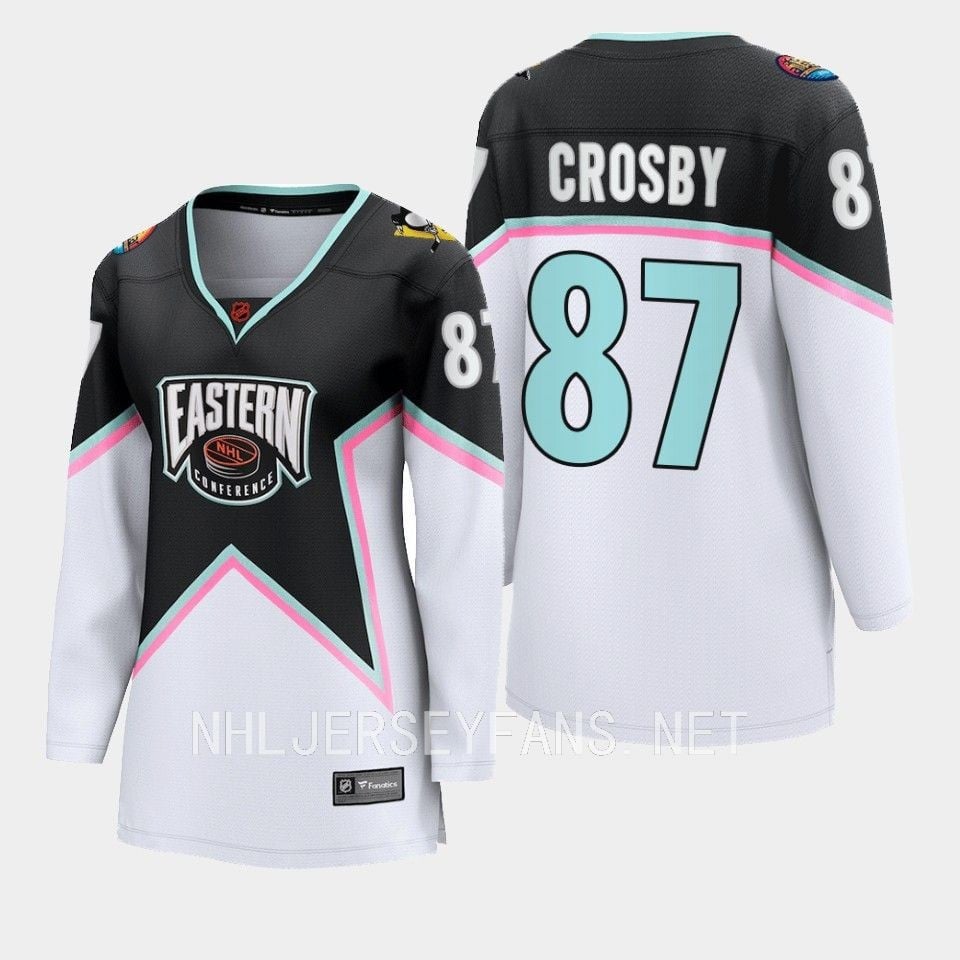 Sidney Crosby 87 Pittsburgh Penguins 2023 All-Star Game Hockey Jersey Black Equipment - JS823 