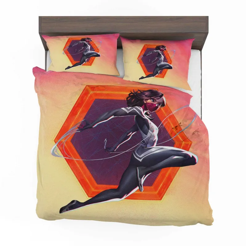 Alternative view of Silk SpiderMans Multiverse Ally Bedding Set - Custom Bedding Set