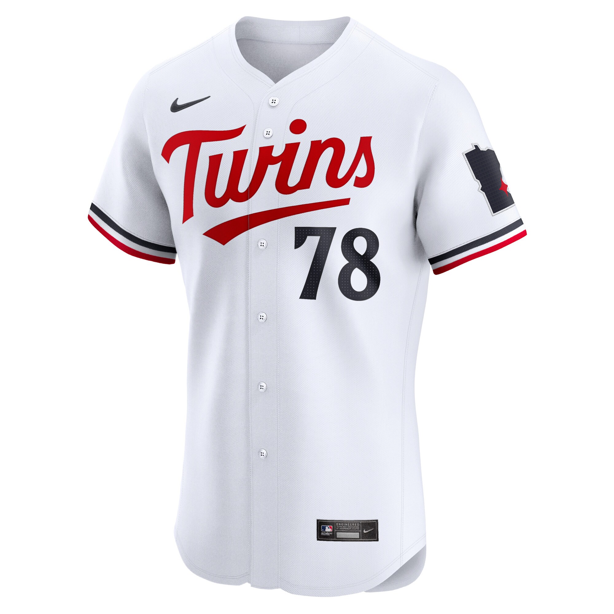 Alternative view of Simeon Woods Richardson Minnesota Twins Home Elite Player Baseball Jersey - White