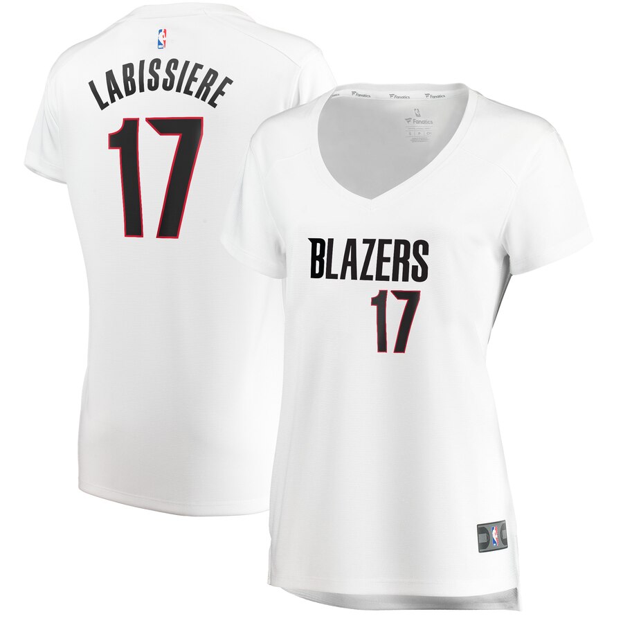 Skal Labissiere Portland Trail Blazers Fanatics Branded Women's Fast Break Player Basketball Jersey - Association Edition - White