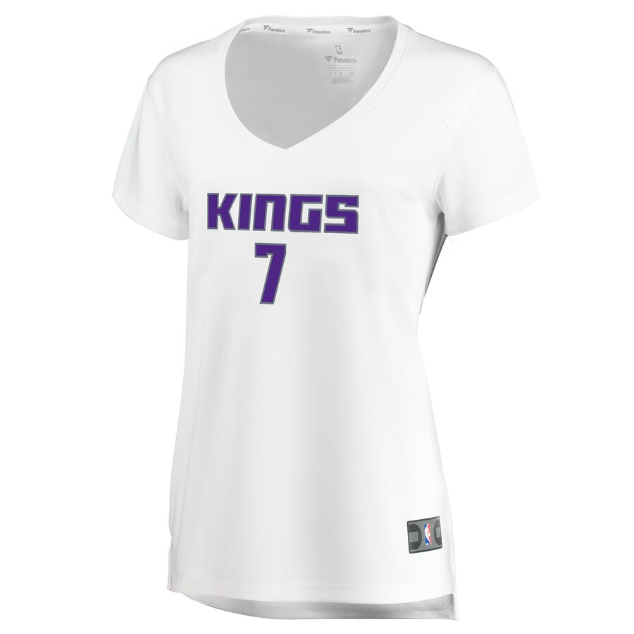 Alternative view of Skal Labissiere Sacramento Kings Fanatics Branded Women's Fast Break Replica Basketball Jersey - Association Edition - White