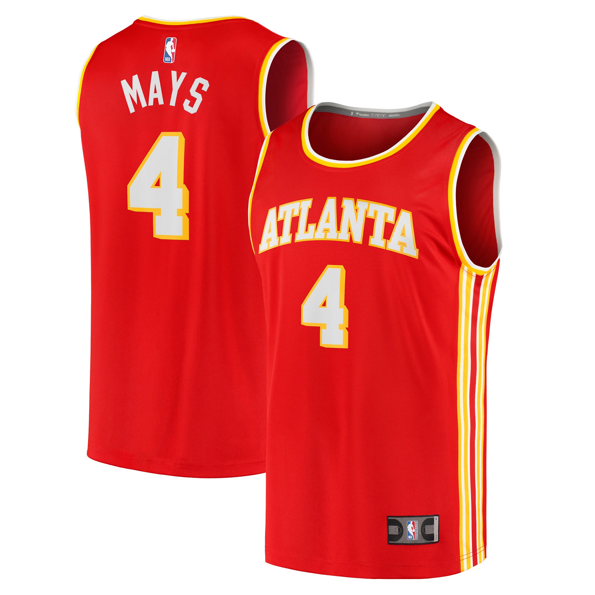 Skylar Mays Atlanta Hawks Fanatics Branded Youth 2021/22 Fast Break Replica Basketball Jersey - Icon Edition - Red