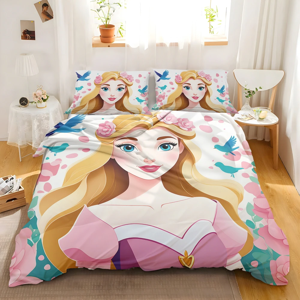 Alternative view of Sleeping Beauty Princess Aurora Embroidery Bedding Set - Custom Bedding Set