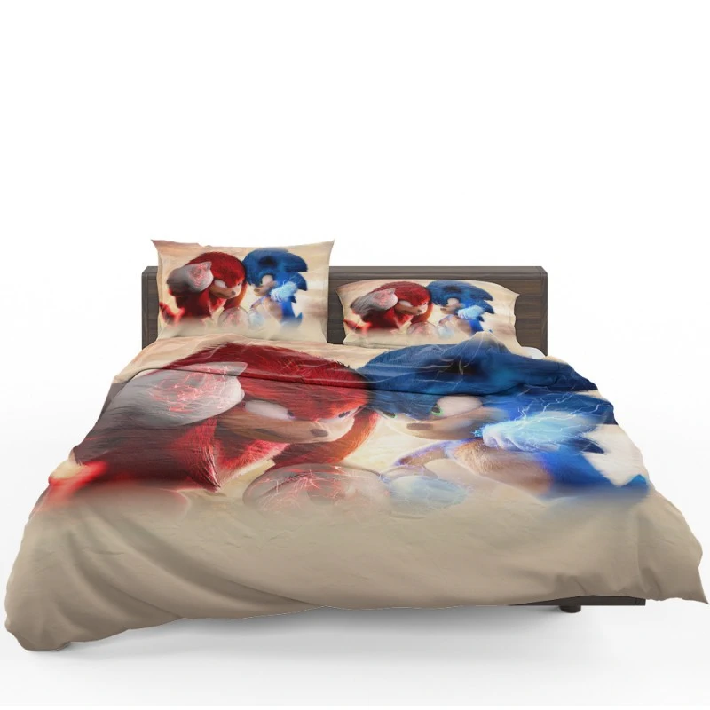 Sonic The Hedgehog 2 Movie Knuckles The Echidna Bedding Set - Custom Bedding Set