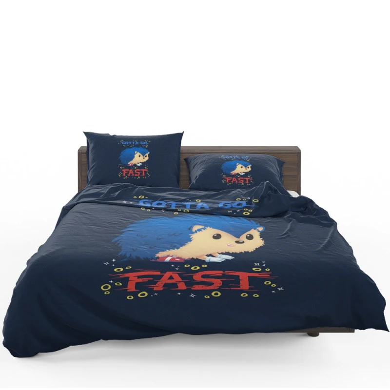 Sonic The Hedgehog Movie Gotta Go Fast Bedding Set - Custom Bedding Set