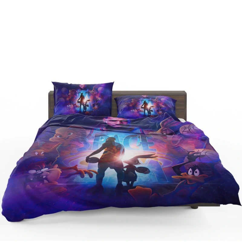 Space Jam 2 Movie LeBron James Bugs Bunny Bedding Set - Custom Bedding Set