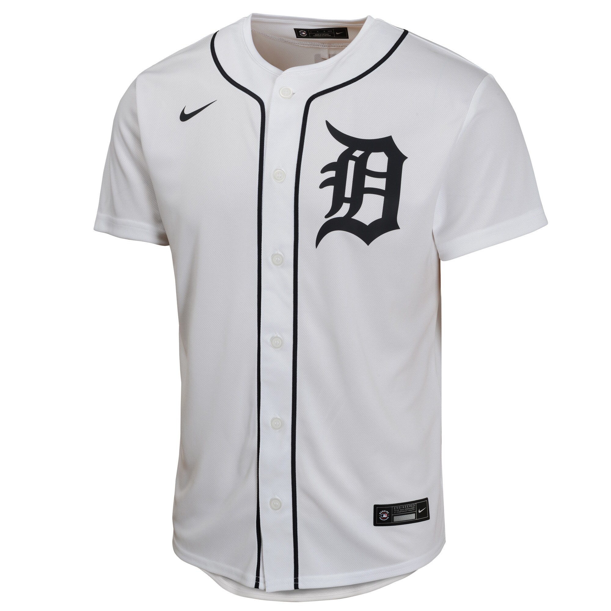 Alternative view of Spencer Torkelson Detroit Tigers Youth Home Game Player Baseball Jersey - White
