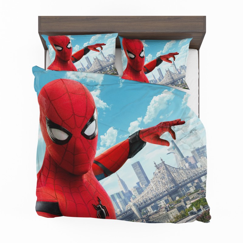 Alternative view of Spider Man Home Coming Comforter Set - Custom Bedding Set