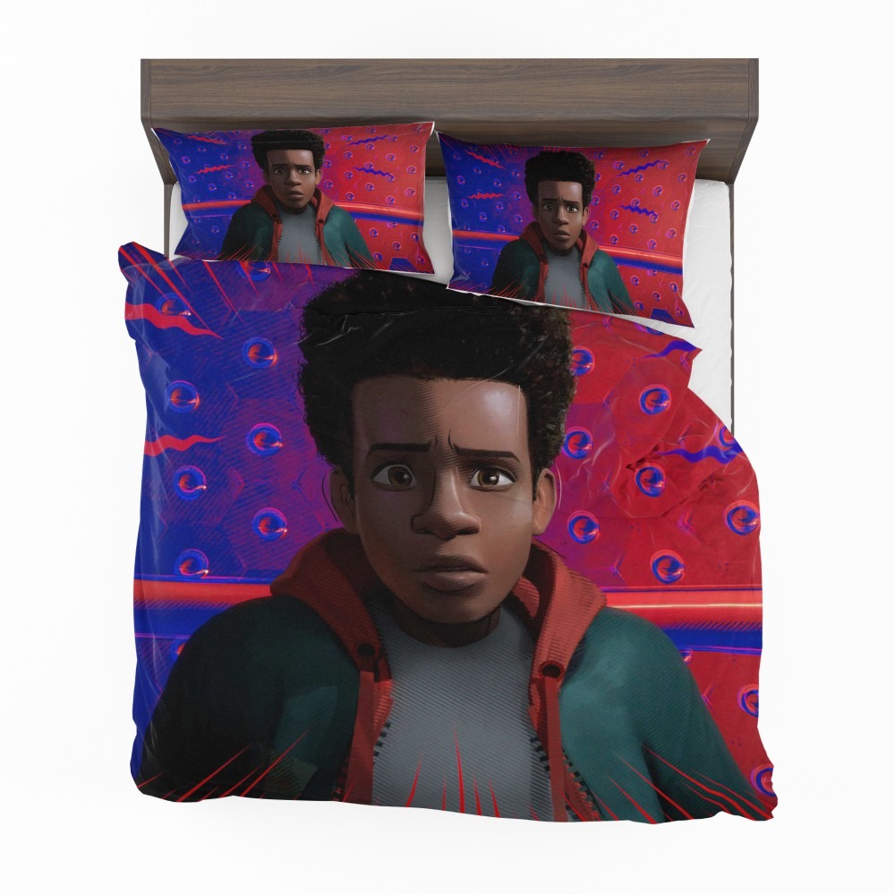 Alternative view of Spider-Man Into The Spider-Verse Movie Avenger Spider Universe Bedding Set - Custom Bedding Set