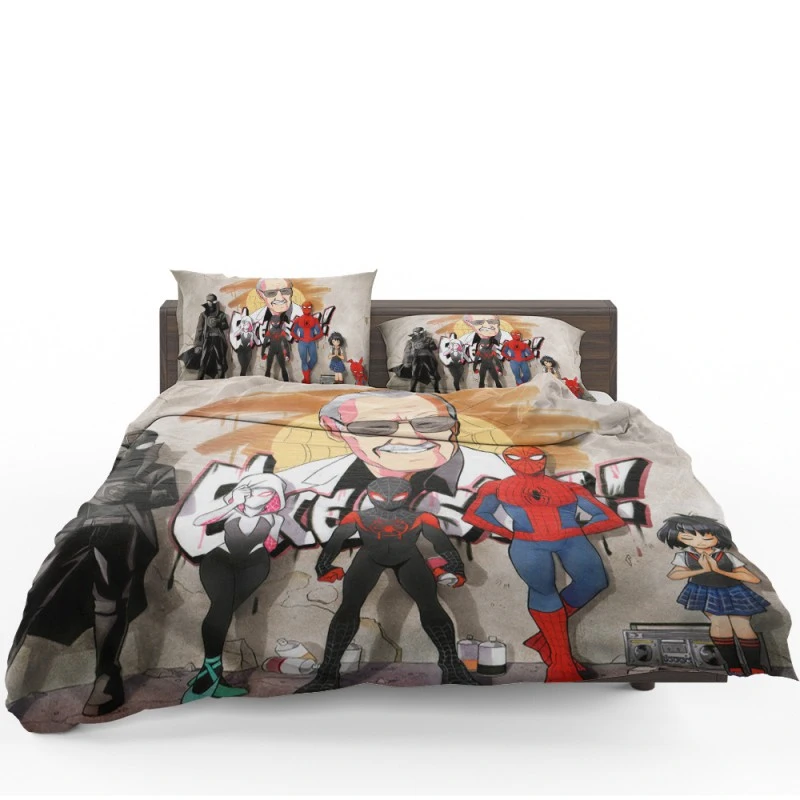 Spider-Man Into The Spider-Verse Movie Bedding Set - Custom Bedding Set