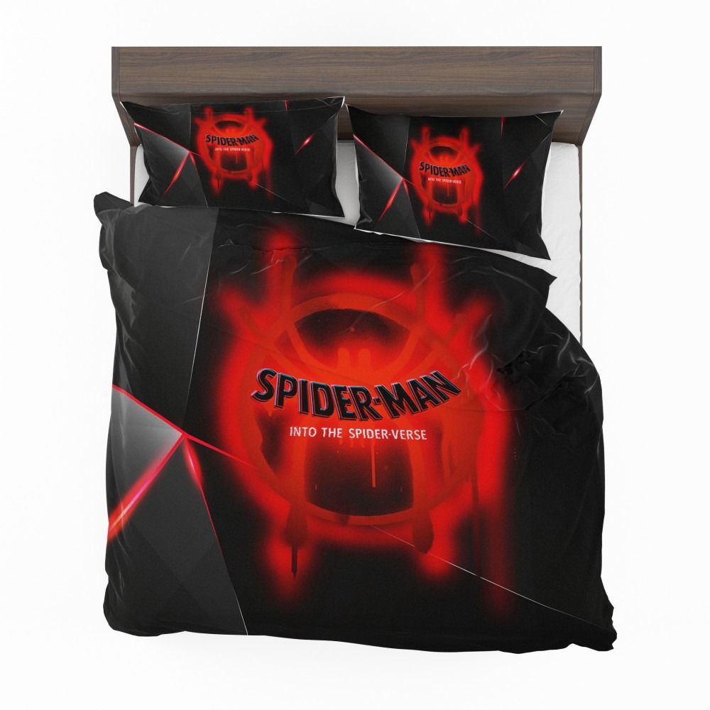 Alternative view of Spider-Man Into The Spider-Verse Movie Marvel MCU Universe Bedding Set - Custom Bedding Set