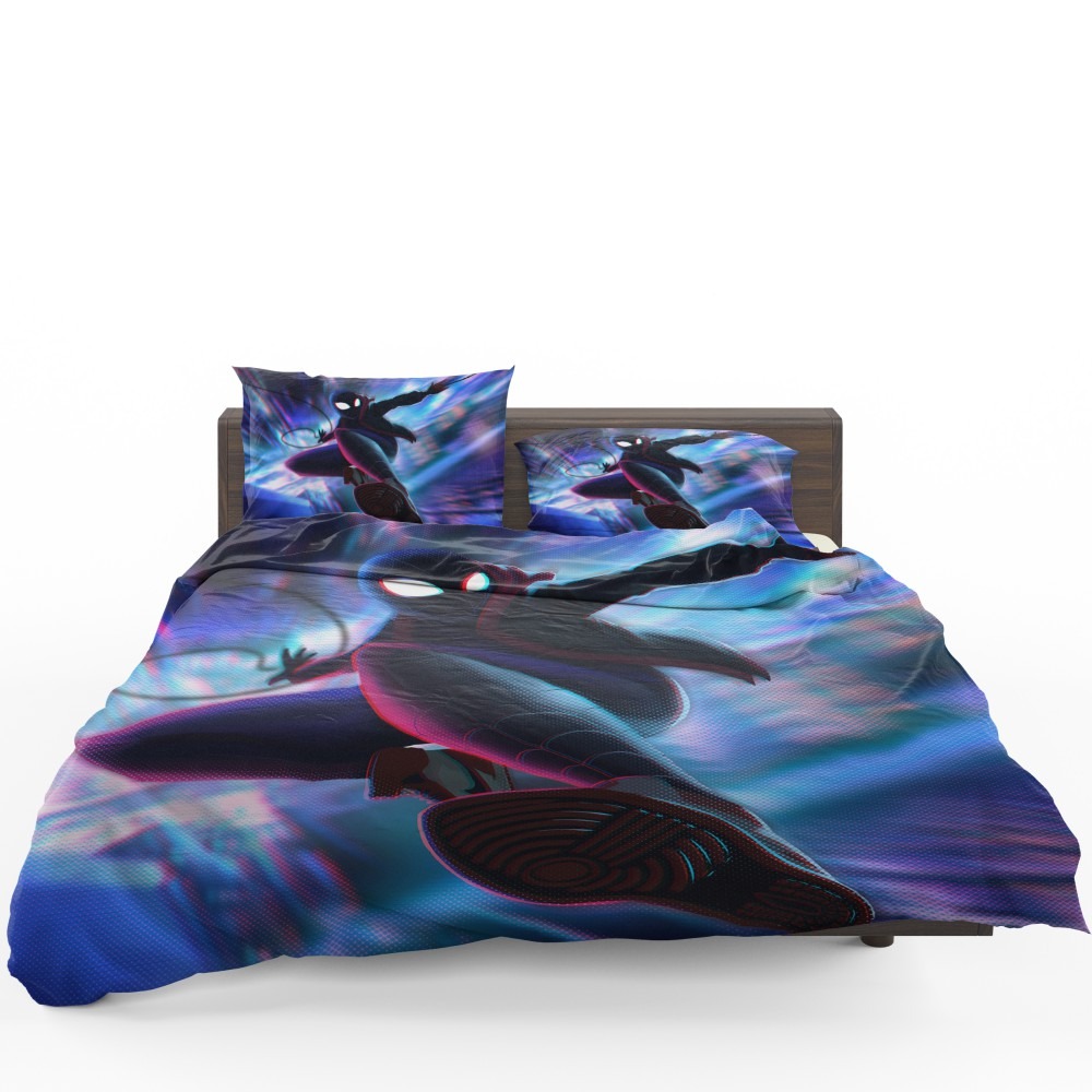Spider-Man Into The Spider-Verse Movie Miles Morales Bedding Set - Custom Bedding Set