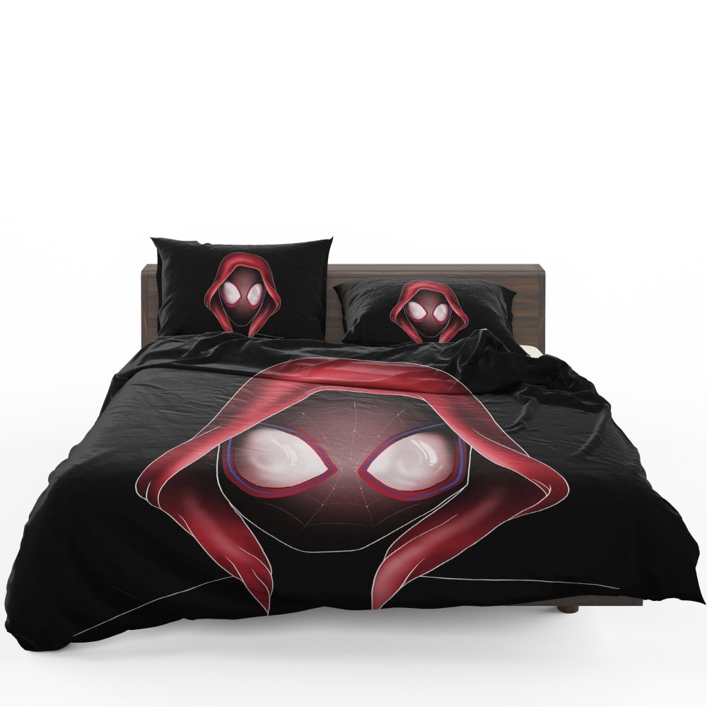 Spider-Man Into The Spider-Verse Movie Miles Morales MCU Bedding Set - Custom Bedding Set