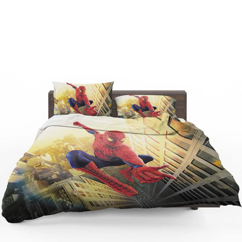 Spider Man Marvel Comics Avengers Comforter Set - Custom Bedding Set