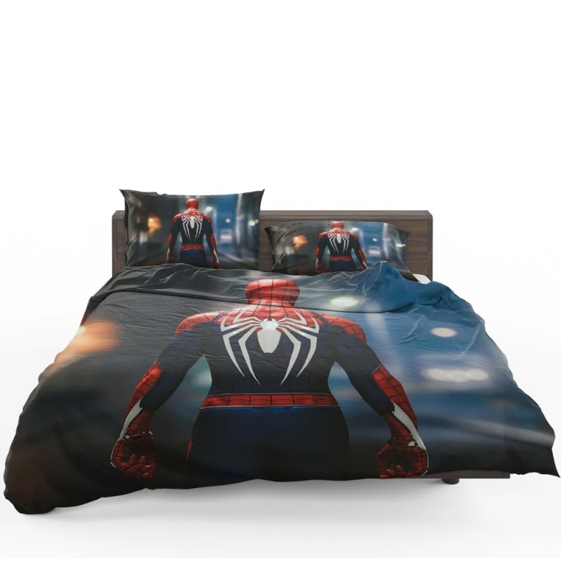 Spider-Man PS4 Advanced Suit Bedding Set - Custom Bedding Set