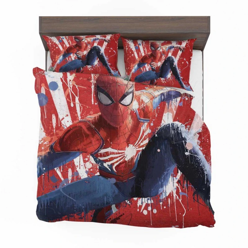 Alternative view of Spider-Man PS4 Marvel Bedding Set - Custom Bedding Set