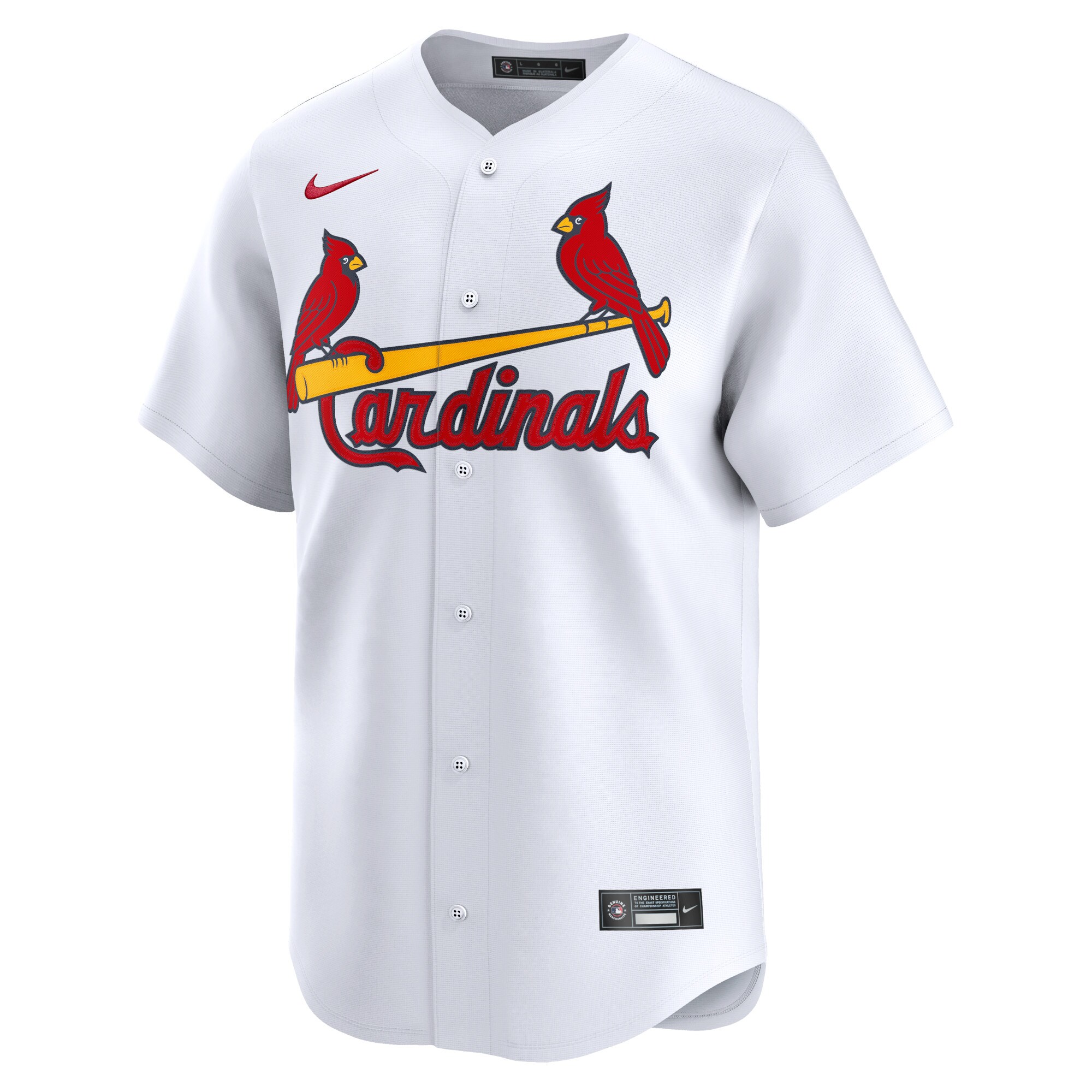 Alternative view of St. Louis Cardinals 2024 Jackie Robinson Day Home Limited Baseball Jersey White