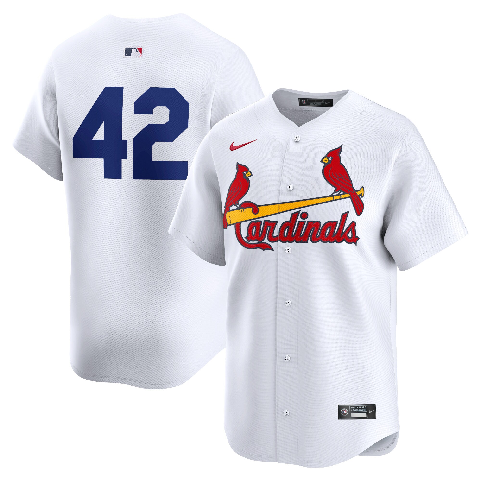 St. Louis Cardinals 2024 Jackie Robinson Day Home Limited Baseball Jersey White