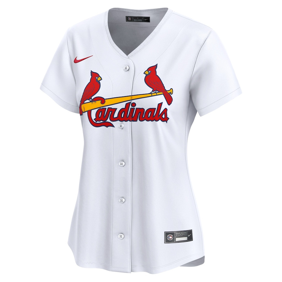 Alternative view of St. Louis Cardinals 2024 Jackie Robinson Day Home Limited Women Baseball Jersey - White 