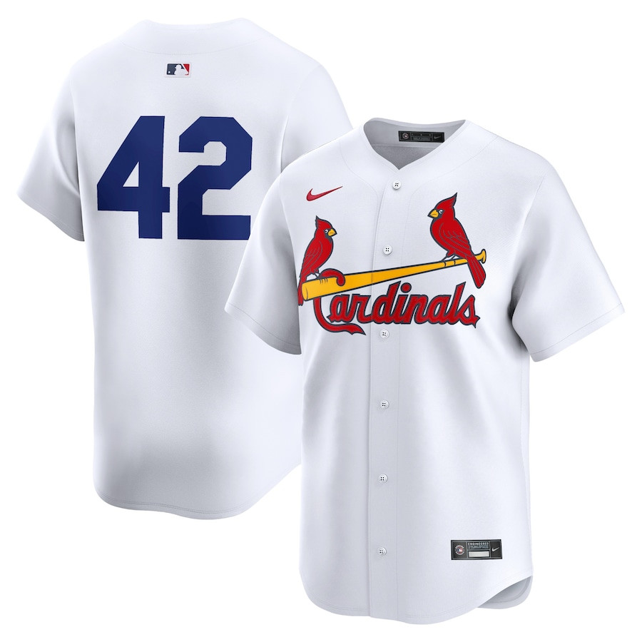 St. Louis Cardinals 2024 Jackie Robinson Day Home Men Limited Baseball Jersey - White 
