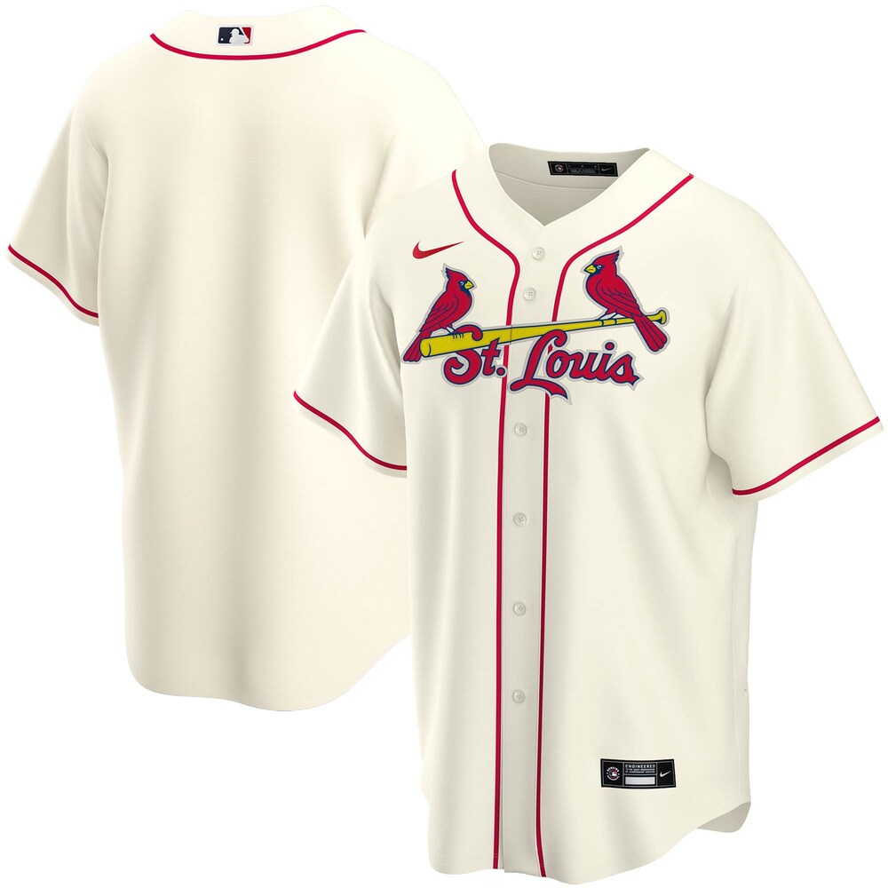 St. Louis Cardinals Alternate 2020 Team Baseball Jersey - Cream Color