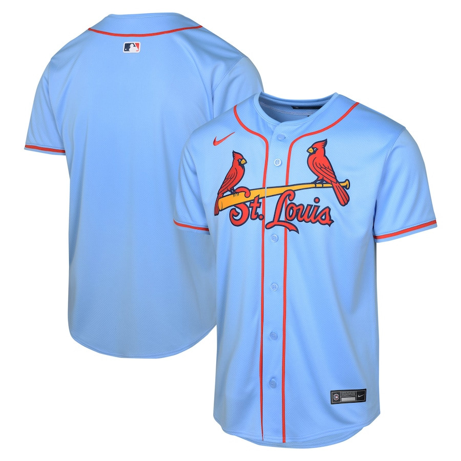 St. Louis Cardinals Alternate Limited YOUTH Baseball Jersey - Light Blue 