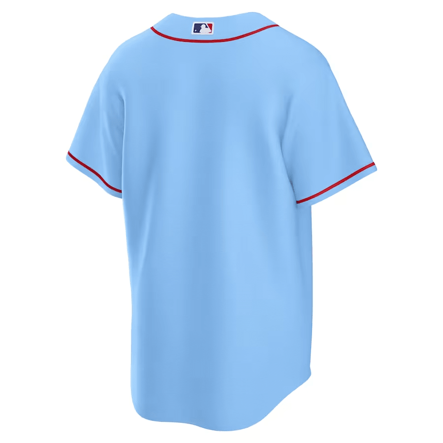 Alternative view of St. Louis Cardinals Alternate Men Baseball Jersey - Light Blue 