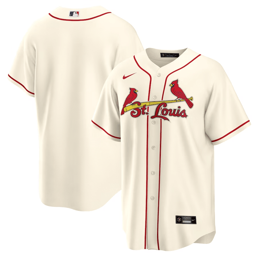 St. Louis Cardinals Alternate Team Men Baseball Jersey - Cream 