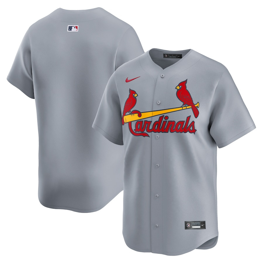 St. Louis Cardinals Away Limited Men Baseball Jersey - Gray 