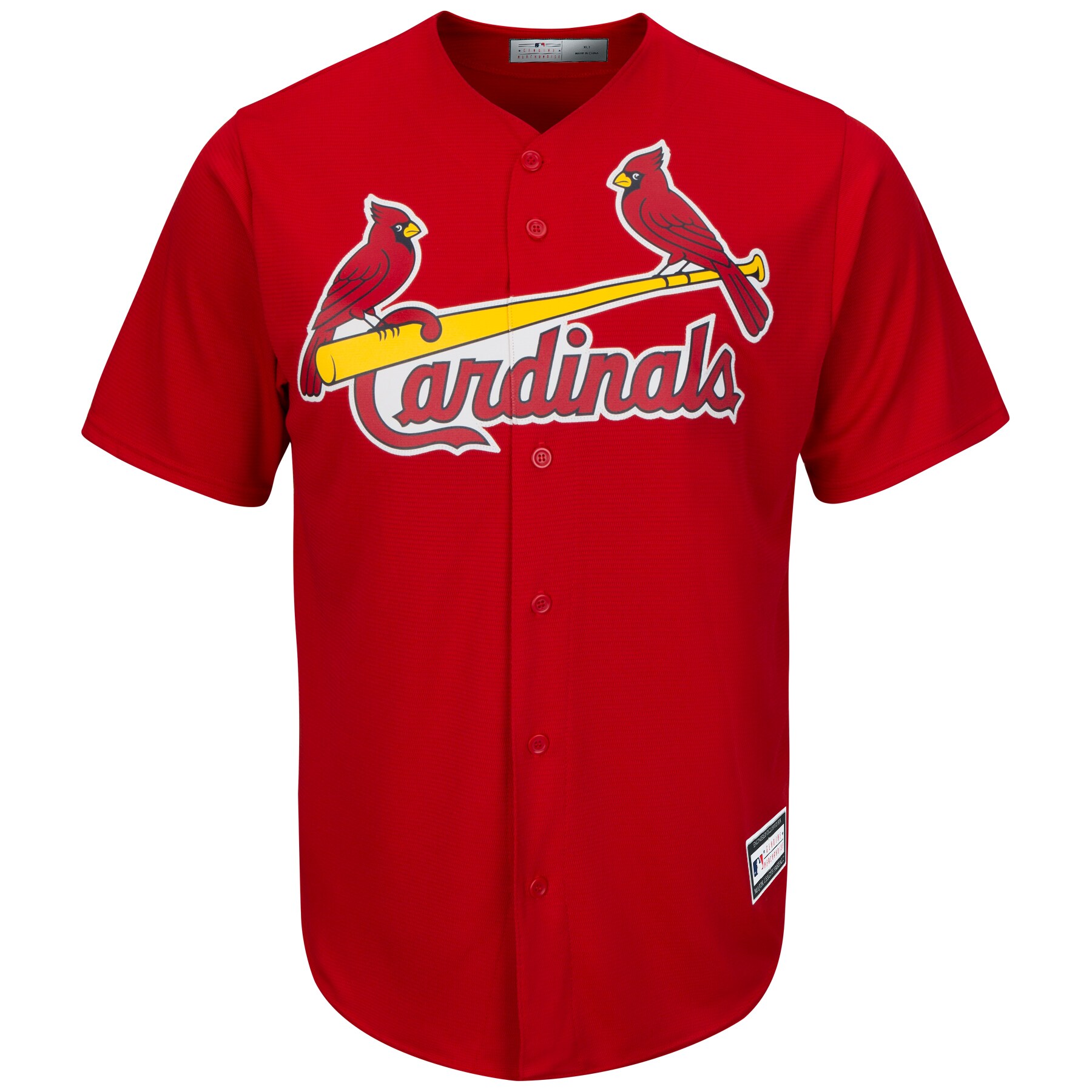 Alternative view of St. Louis Cardinals Big & Tall Replica Team Baseball Jersey - Red