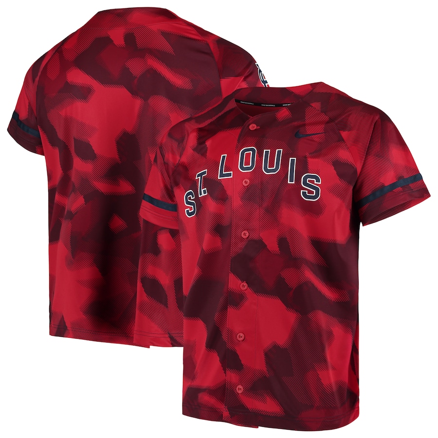 St. Louis Cardinals Camo Baseball Jersey – Red