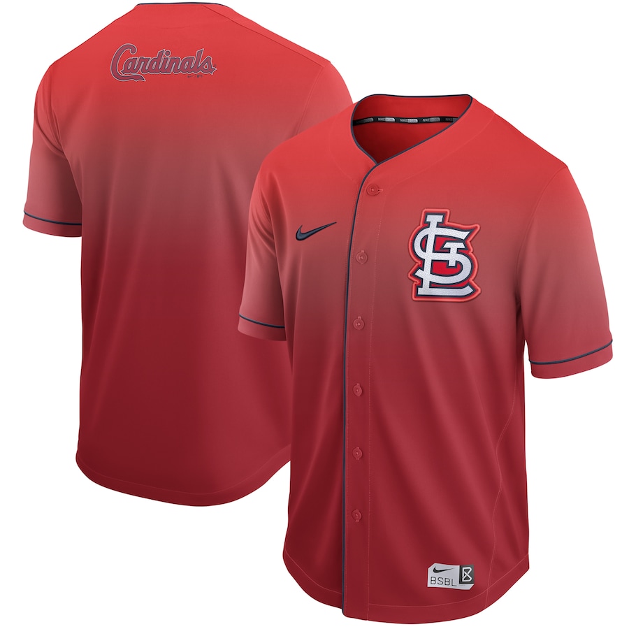 St. Louis Cardinals Fade Baseball Jersey – Red