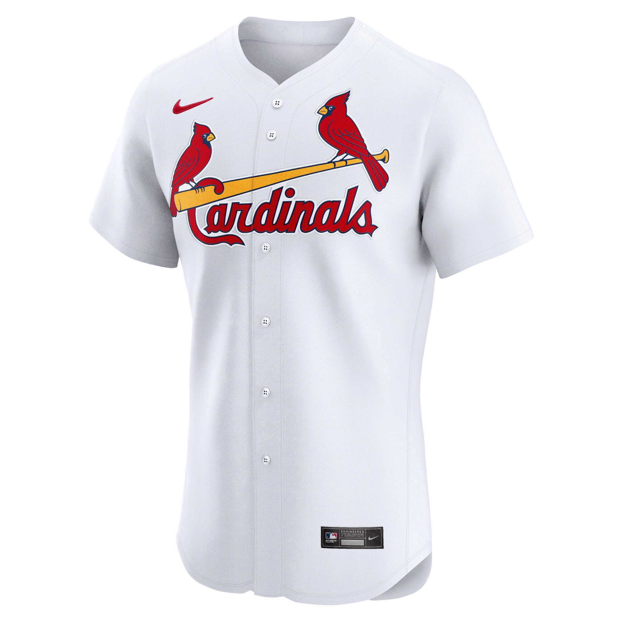 Alternative view of St. Louis Cardinals Home Elite Baseball Jersey - White