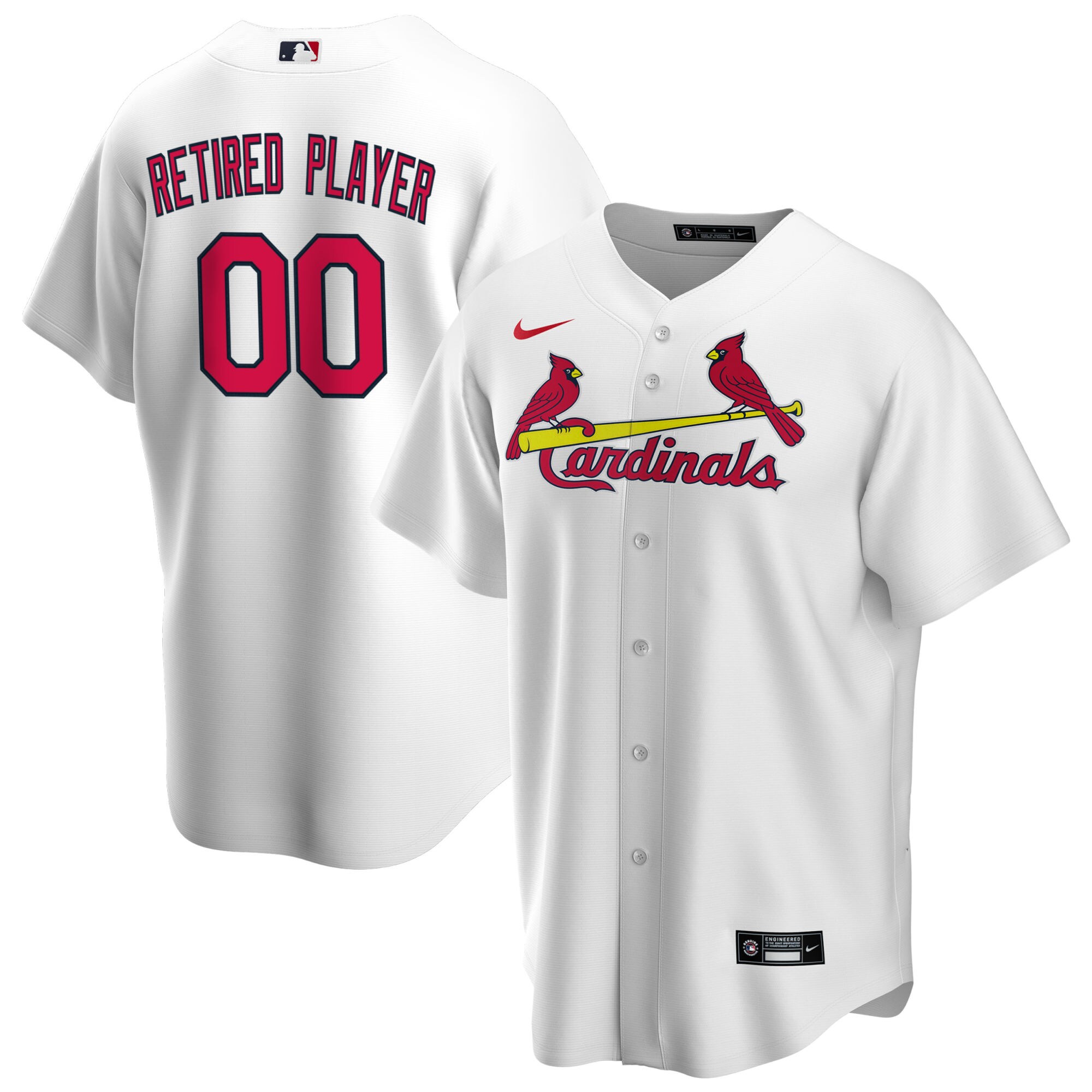 St. Louis Cardinals Home Pick-a-player Retired Roster Replica Baseball Jersey – White