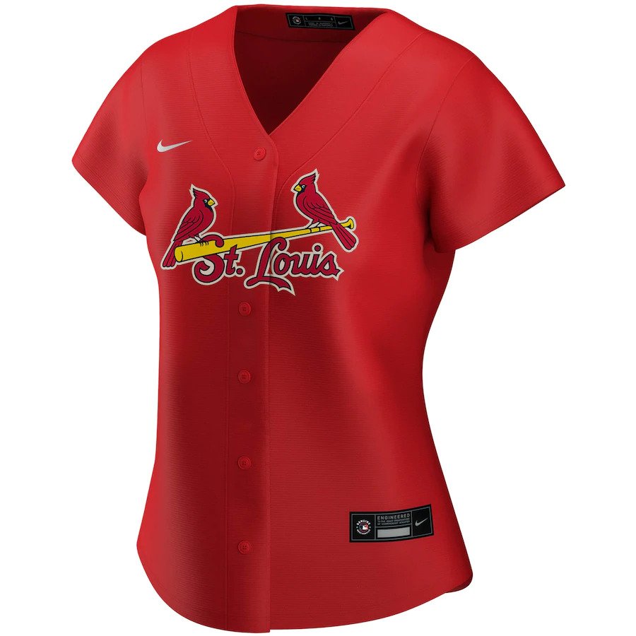 Alternative view of St. Louis Cardinals Women's Alternate 2020 Replica Team Baseball Jersey ÃƒÂ¢Ã¢â€šÂ¬Ã¢â‚¬Å“ Red