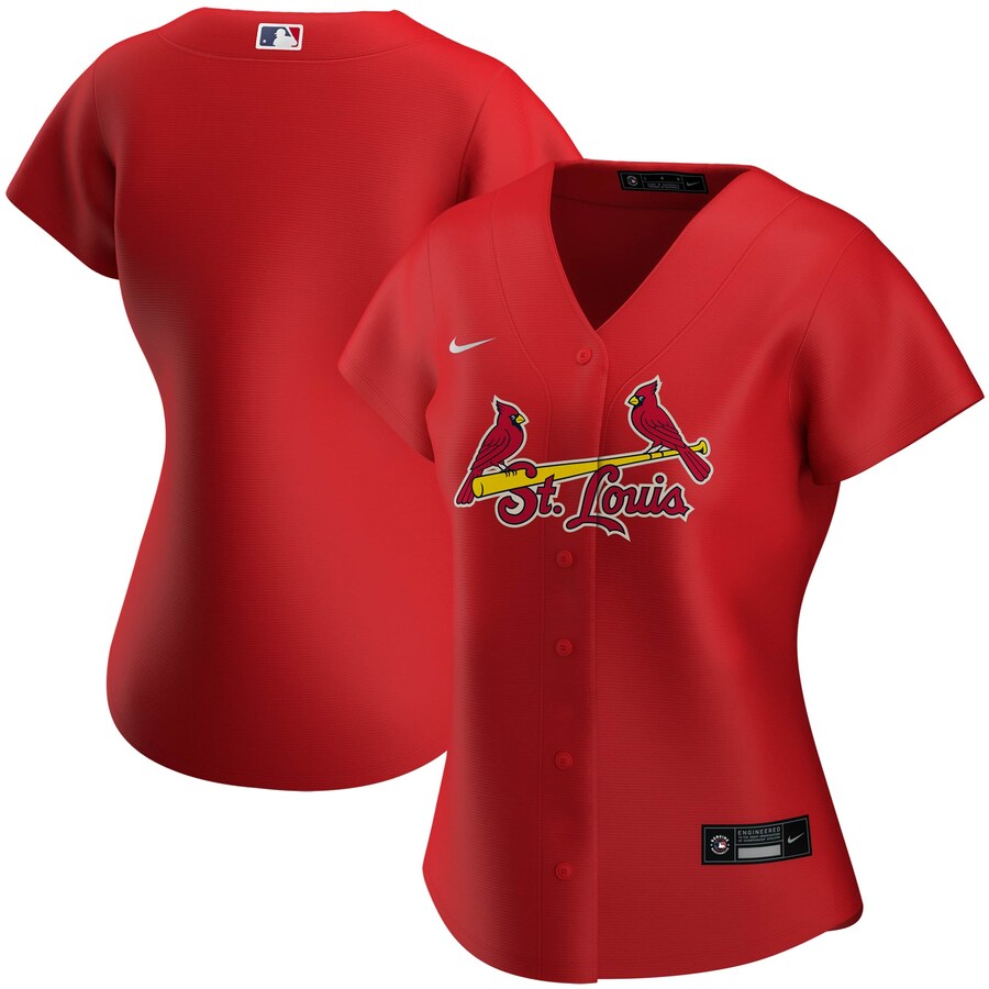 St. Louis Cardinals Women's Alternate 2020 Replica Team Baseball Jersey ÃƒÂ¢Ã¢â€šÂ¬Ã¢â‚¬Å“ Red