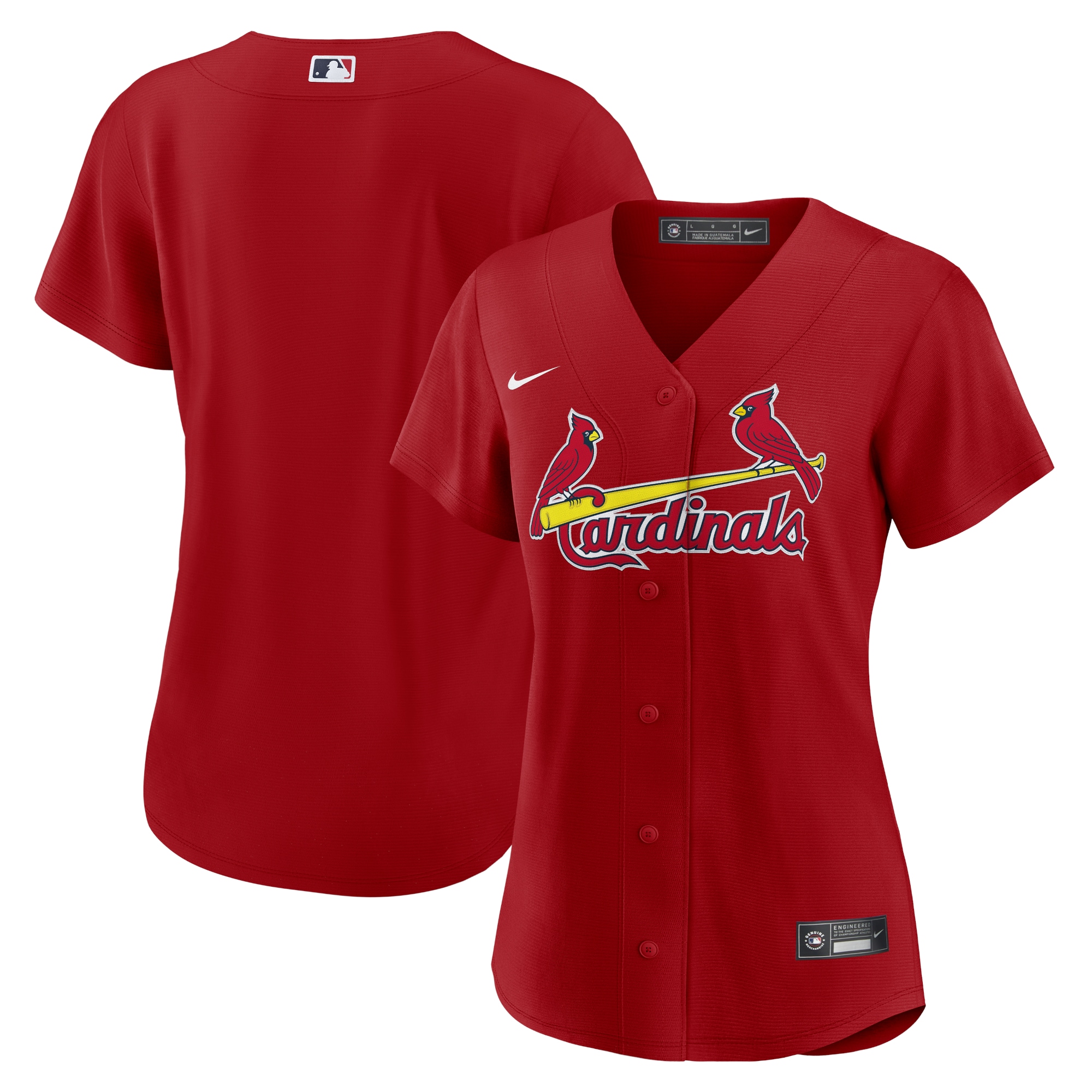 St. Louis Cardinals Women’s Alternate Replica Team Baseball Jersey – Red