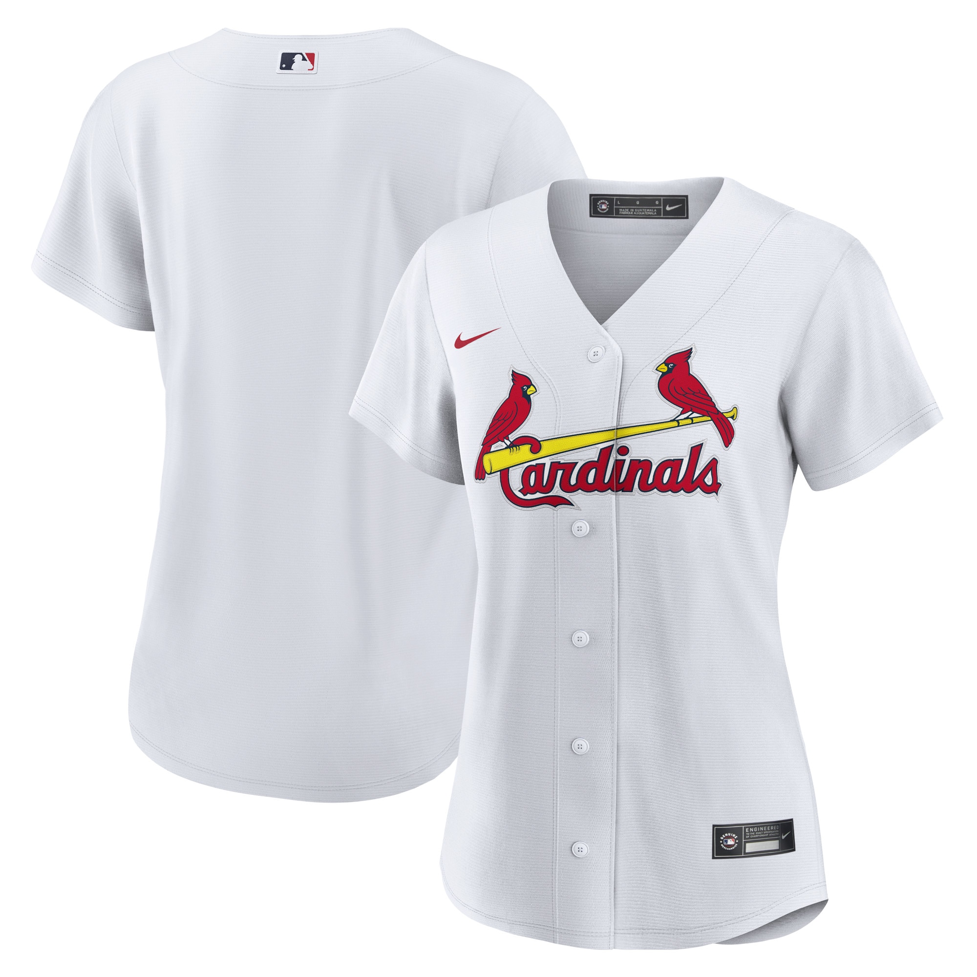St. Louis Cardinals Women's Home Blank Replica Baseball Jersey - White