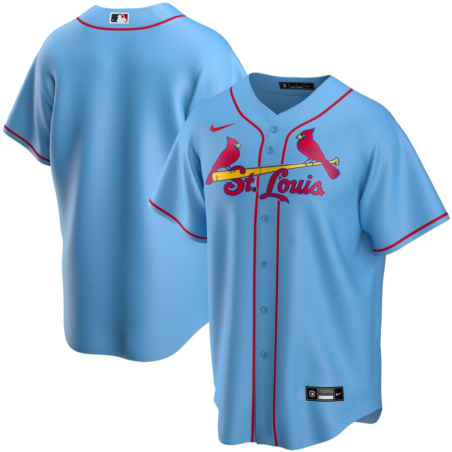 St. Louis Cardinals Youth Alternate 2020 Replica Team Baseball Jersey - Light Blue