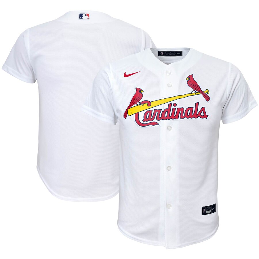 St. Louis Cardinals Youth Home 2020 Replica Team Baseball Jersey - White