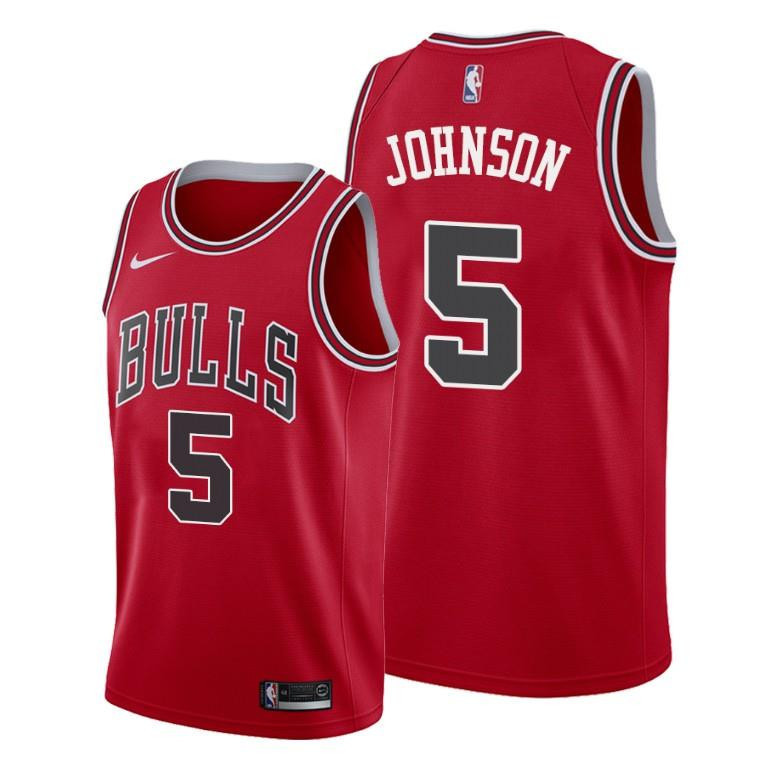Stanley Johnson Chicago Bulls Red Icon Edition Basketball Jersey 5 - Men Basketball Jersey - JS919 