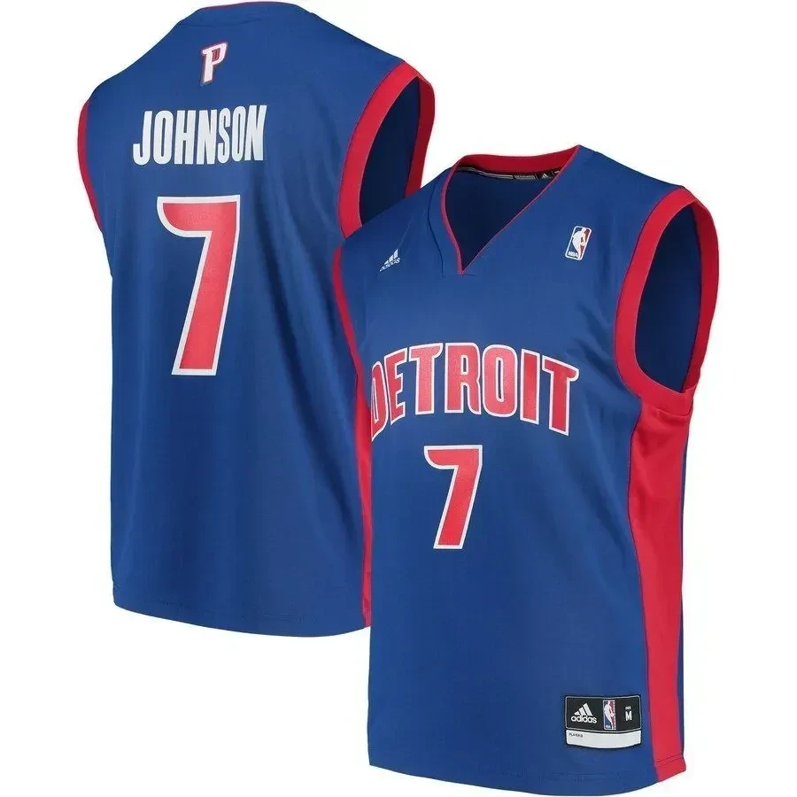 Stanley Johnson Detroit Pistons Road Basketball Jersey - Blue - JS732 