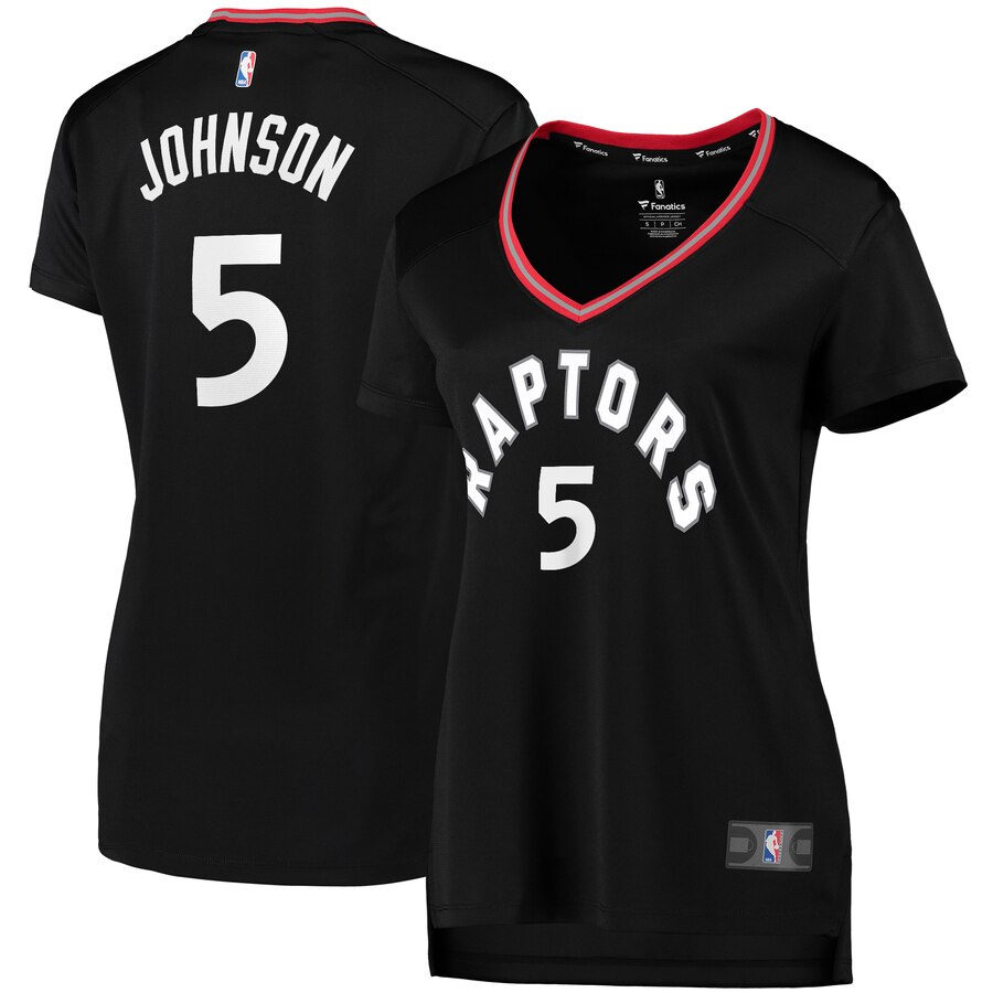 Stanley Johnson Toronto Raptors Fanatics Branded Women's Fast Break Replica Basketball Jersey Black - Statement Edition