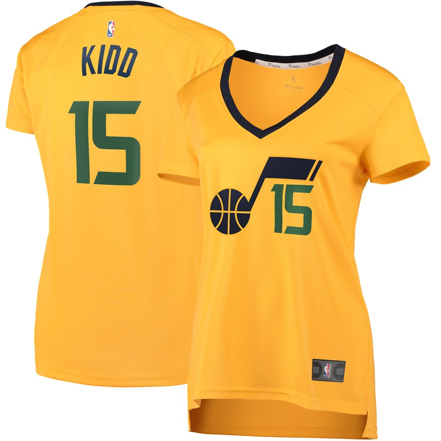 Stanton Kidd Utah Jazz Fanatics Branded Women's Fast Break Replica Basketball Jersey Gold - Statement Edition