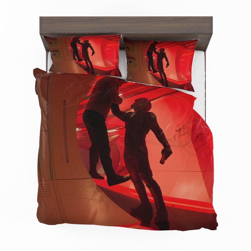 Alternative view of Star Trek Beyond Movie Chris Pine Idris Elba Bedding Set - Custom Bedding Set