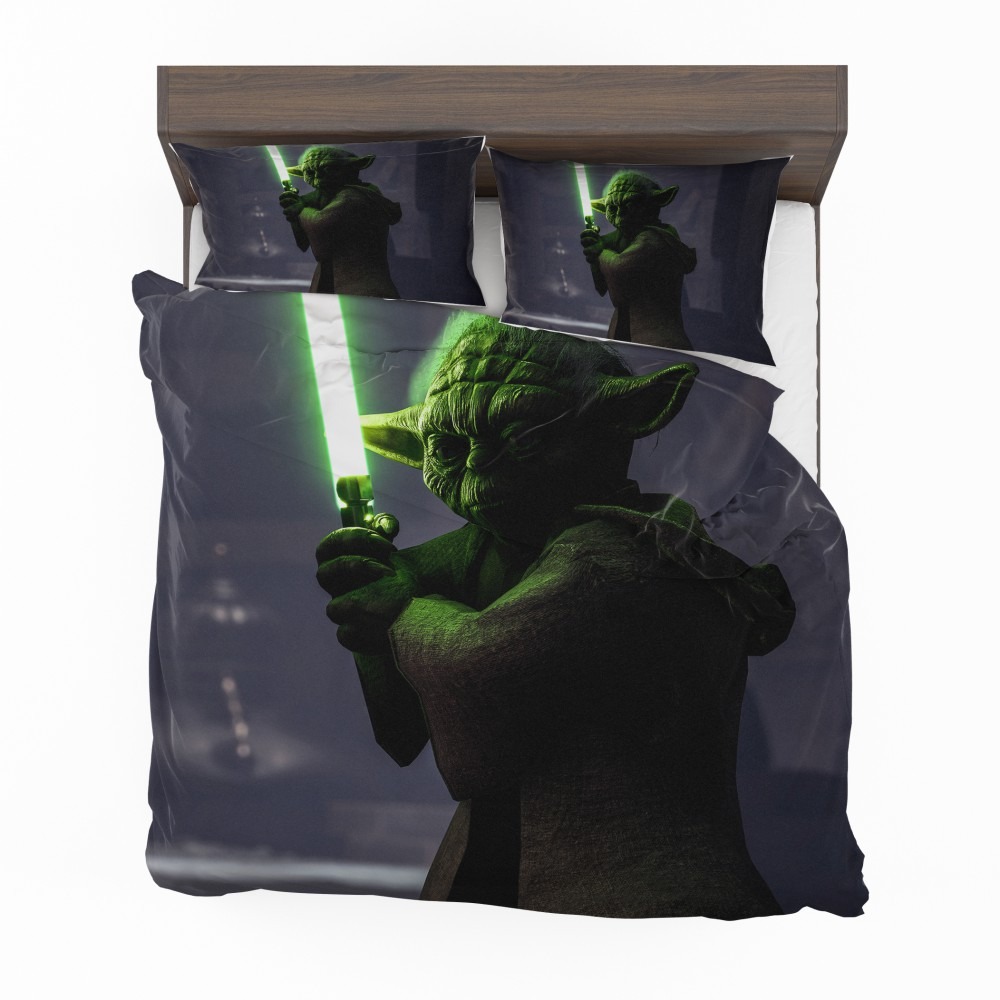 Alternative view of Star Wars Battlefront II 2017 Movie Yoda Bedding Set - Custom Bedding Set